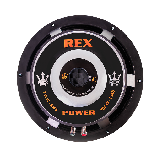 Alto Falante Woofer Magnum Rex Power 12 Polegadas 750W RMS 4 ou 8 Ohms Bobina Simples