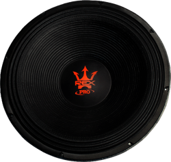 subwoofer rex pro 1750w 18 polegadas