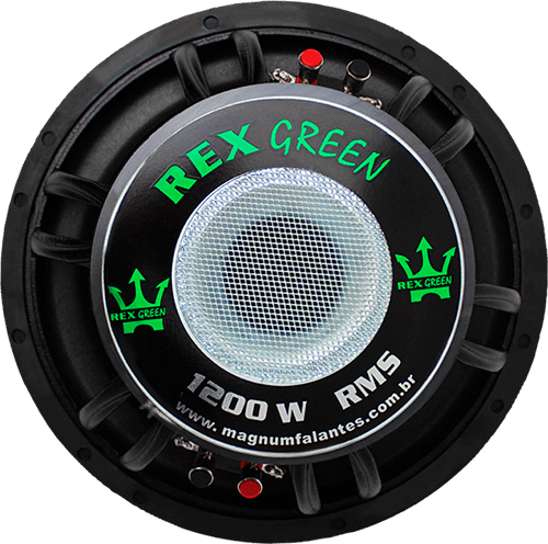 Subwoofer rex green 1200 w 12 polegadas