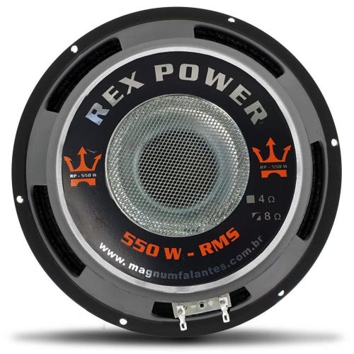 Woofer Magnum Rex Power RP-550 10 Polegadas 550W RMS 4 ou 8 Ohms Bobina Simples